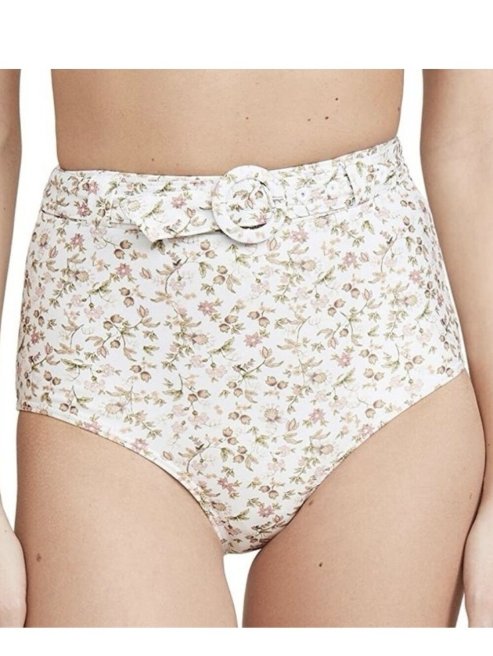 NWT Peony ANTHRO Swimwear Periwinkle Bandeau Staple High Waisted Bottom Bikini